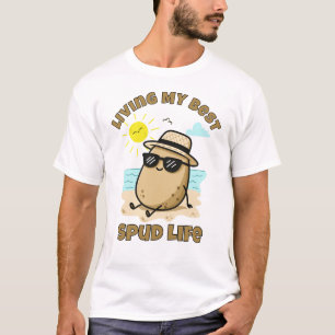 Camiseta Viviendo Mi Mejor Vida de Patata