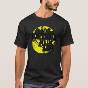 Camiseta Viviendo que la mamá de los softball vive con las