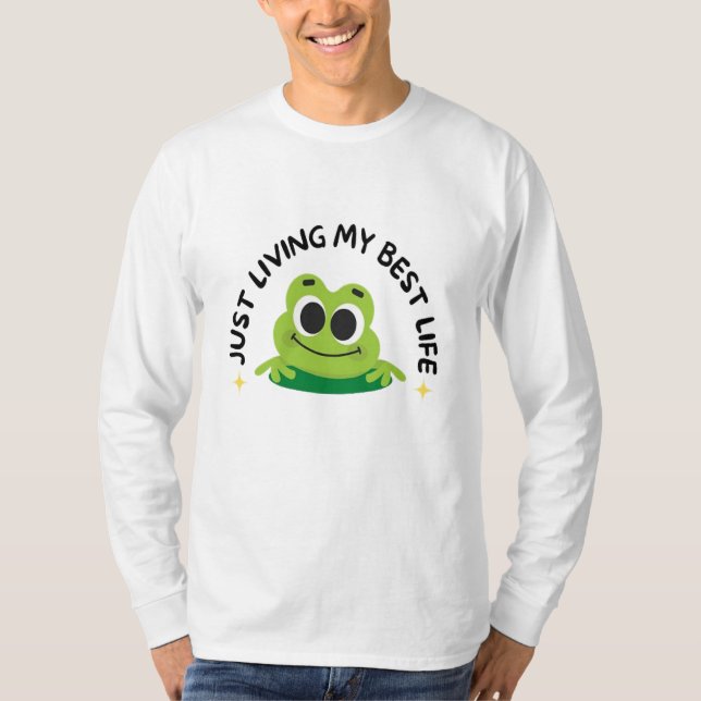 Camiseta | Viviendo sólo mi mejor vida (Anverso)
