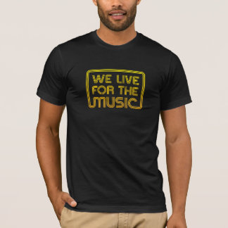 Camiseta Vivimos para el amarillo de la música con el RR