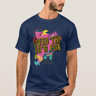 Camiseta Vivió la diversión de los 80 Fiesta de disfraces R