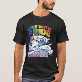 Camiseta Vivir Con Orgullo Unicornio