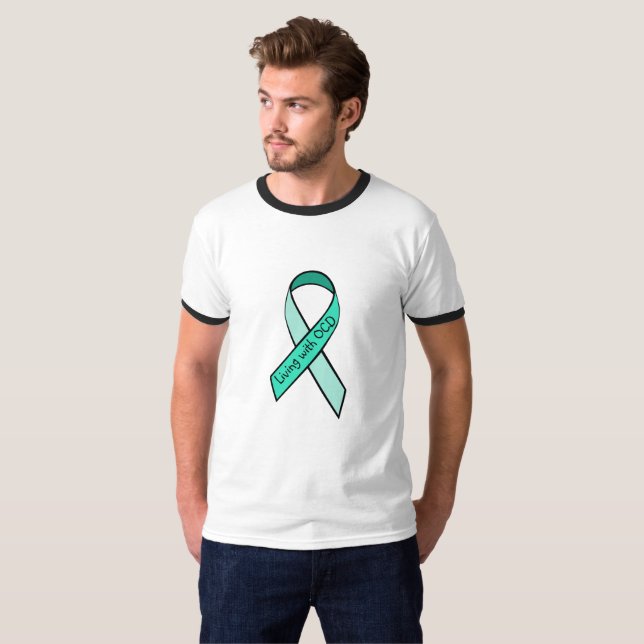 Camiseta Vivir con un trastorno obsesivo-compulsivo de OCD (Anverso completo)