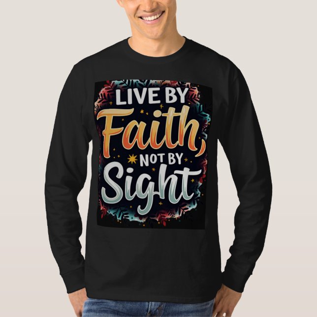 Camiseta Vivir de fe, no de vista (Anverso)