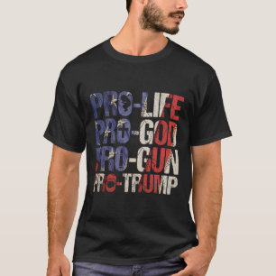 Camiseta Vivir Dios Gun Trump Ee.Uu. Re-elegir a Donald Tru