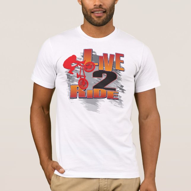 Camiseta Vivir en bicicleta (Anverso)