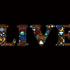 Camiseta Vivir En El Actual Arte De Palabras Inspirador