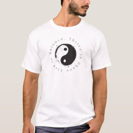 Camiseta Vivir en equilibrio con el Ying Yang moderno