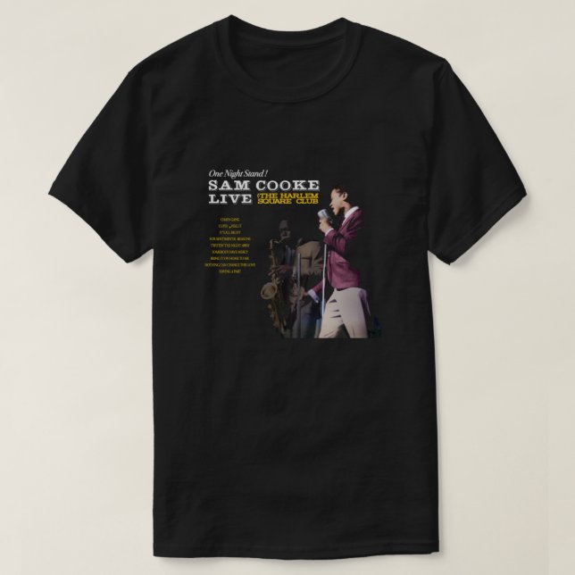Camiseta Vivir en la Plaza Harlem - Sam Cooke (Diseño del anverso)