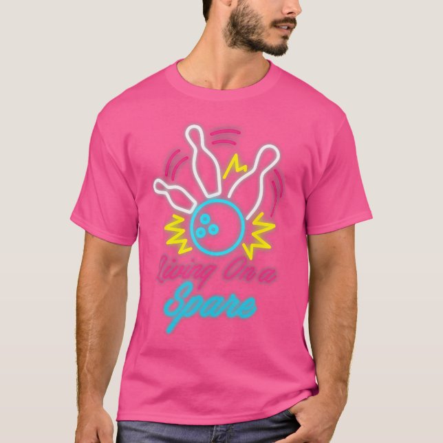 Camiseta Vivir En Un Deportivo De Bolos Graciosos (Anverso)