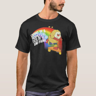 Camiseta Vivir en un perpetuo estado de miedo Pánico retro 