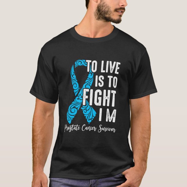 Camiseta Vivir es luchar contra mi sobreviviente de cáncer  (Anverso)