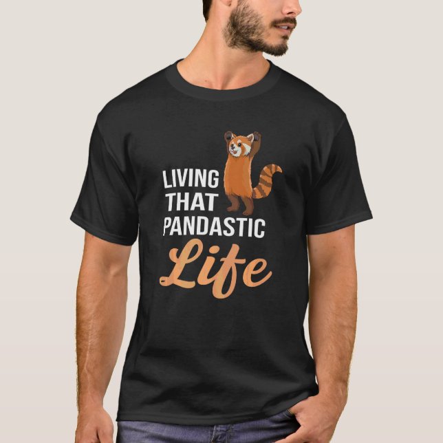 Camiseta Vivir Esa Pandástica Vida Pun Para Un Zoológico De (Anverso)