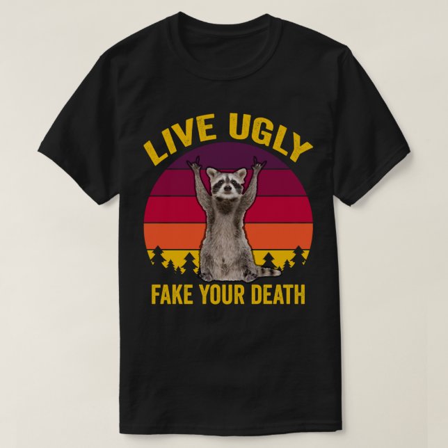Camiseta Vivir Falso Falso Su Muerte (Diseño del anverso)