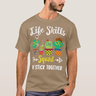 Camiseta Vivir Habilidades Escuadrón Funny Cactus Team Life