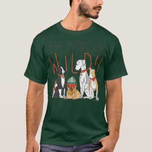 Camiseta Vivir la valentía y la motivación salvaje le dan v
