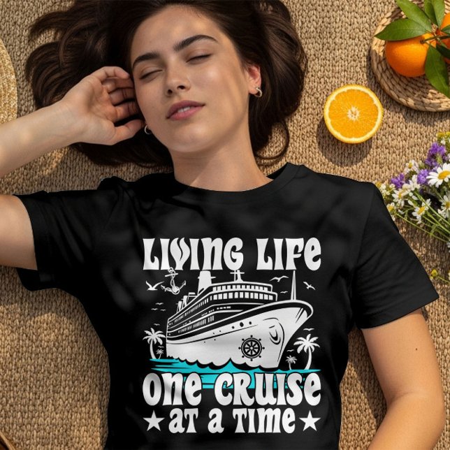 Camiseta Vivir La Vida Un Cruise A La Vez Cruceros Familiar (Subido por el creador)