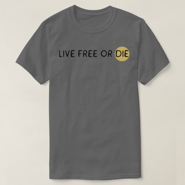 Camiseta Vivir libre o morir (Diseño del anverso)