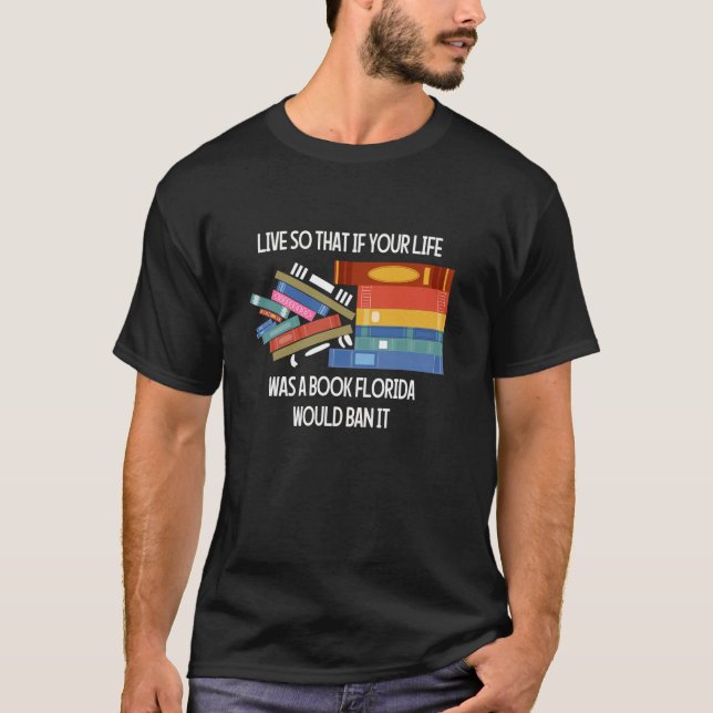 Camiseta Vivir Para Que Si Tu Vida Fuera Un Libro Florida (Anverso)