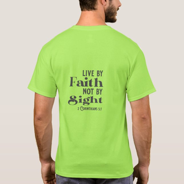 Camiseta Vivir por Faith not Sight Church Group T-Shirt (Reverso)