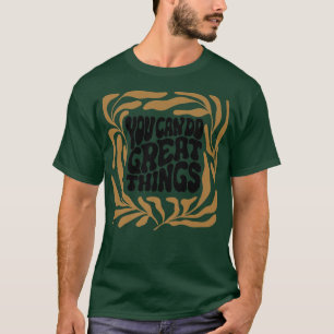 Camiseta Vivir Positivamente Hombres Mujeres Ropa de Moda V