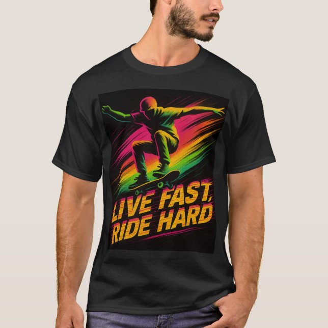 CAMISETA VIVIR RÁPIDO, VIVIR DURO (Anverso)