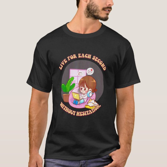 Camiseta Vivir sin dudas, diciendo Chiste sarcástico (Anverso)