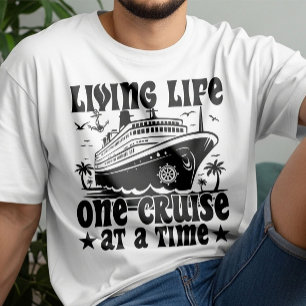 Camiseta Vivir Una Vida Un Cruise A La Vez Vacaciones Famil