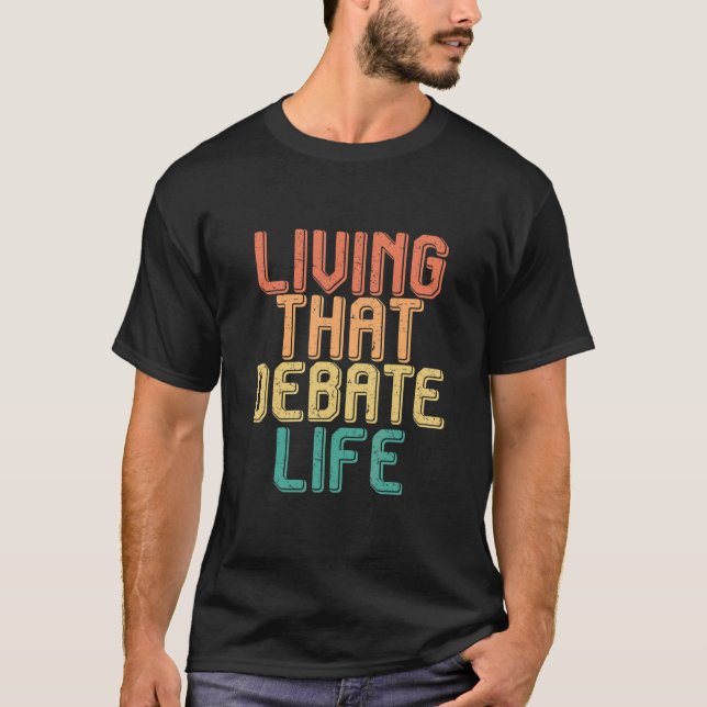 Camiseta Vivir vintage que DEBATE vida (Anverso)