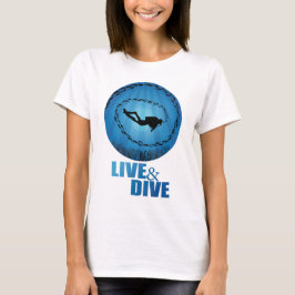 Camiseta Vivir y bucear Scuba Diver
