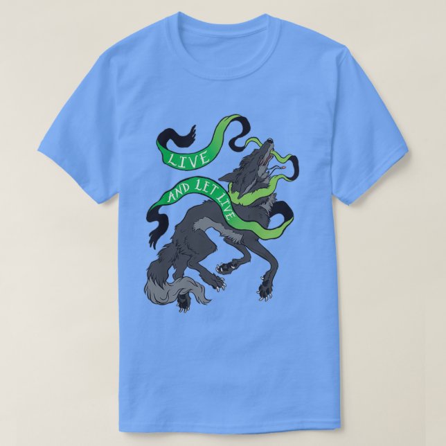 Camiseta Vivir y dejar vivir (Diseño del anverso)