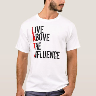 CAMISETA VIVO, ARRIBA, INFLUENCIA, L, A, T, I