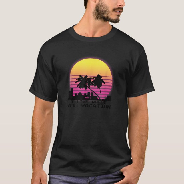 Camiseta Vivo Donde Vacas San Juan Puerto Rico T S (Anverso)