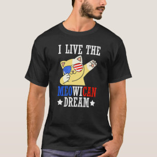 Camiseta Vivo el sueño Meowicano Día de la Independencia Da