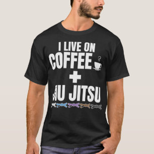 Camiseta Vivo en el café y en el BJJ brasileño Jiu Jitsu