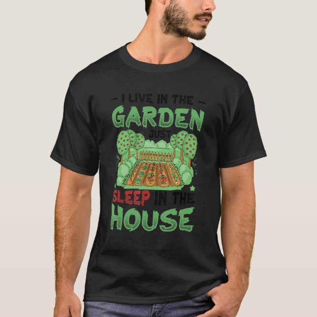 Camiseta Vivo En El Jardín (Anverso)