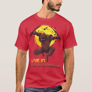 Camiseta Vivo En Las Sombras - Anime Ninjas - Manga Samur