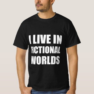 Camiseta Vivo en mundos ficticios