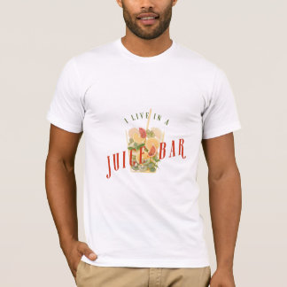 Camiseta Vivo En Un Jugo Bar_White