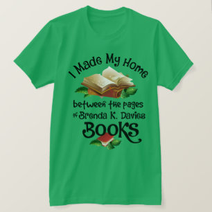 Camiseta Vivo entre las páginas de los libros de Brenda K 