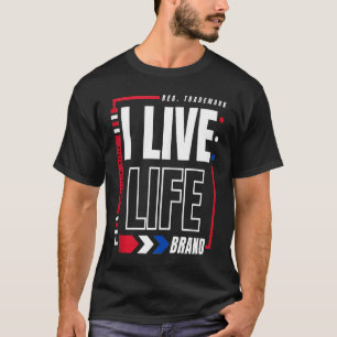 Camiseta Vivo la vida al estilo americano Patriótico USA Re