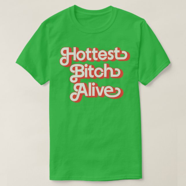 Camiseta Vivo más caliente (Diseño del anverso)
