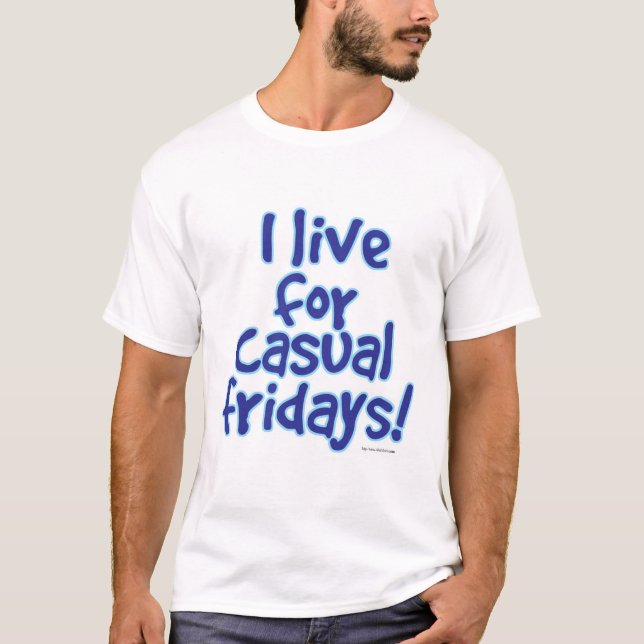 Camiseta Vivo para Casual Fridays Blue Slogan (Anverso)
