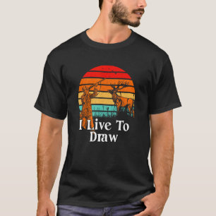 Camiseta Vivo Para Dibujar Juegos De Caza De Caza Salvajes 