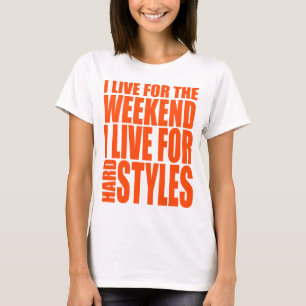 Camiseta Vivo para el fin de semana (el naranja)