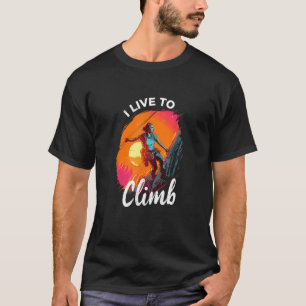 Camiseta Vivo para escalar en roca montañosa