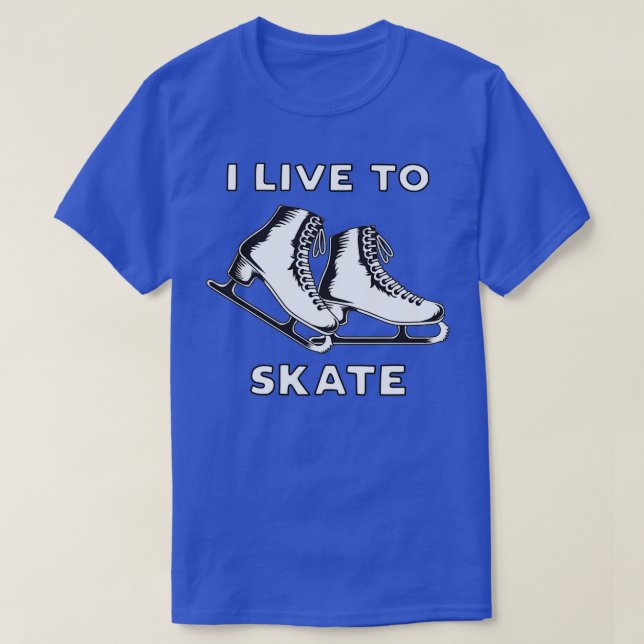 Camiseta Vivo Para Patinar (Diseño del anverso)
