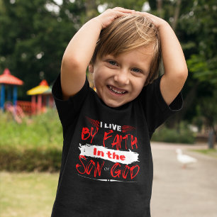 Camiseta Vivo por la Fe - Espíritu Santo Cristo para Muchac