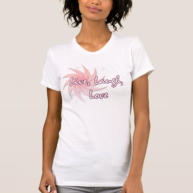 Camiseta Vivo, risa, amor (Anverso)