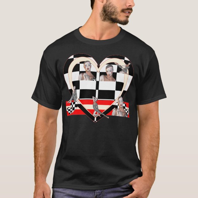 Camiseta Vivo una vida de Cherkered (Anverso)